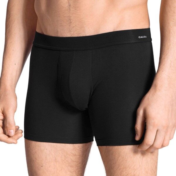Calida Cotton Code Boxer Brief With Fly - Black  - Size: 25890 - Color: musta Calida Cotton Code Boxer Brief With Fly - Black  - Size: 25890 - Color: musta