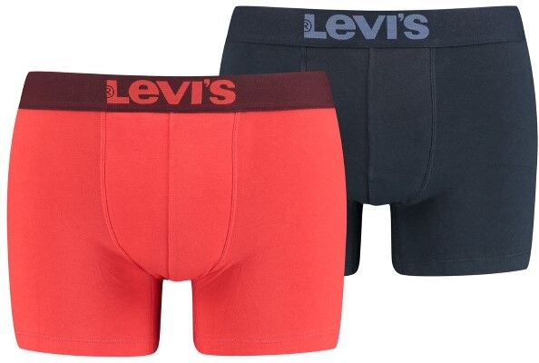 Levis 2 pakkaus Base Boxer - Red/Blue  - Size: 905001001 - Color: pun/sin Levis 2 pakkaus Base Boxer - Red/Blue  - Size: 905001001 - Color: pun/sin