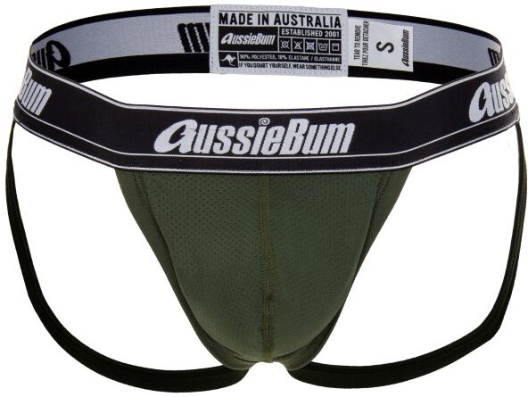 aussieBum WJ Air Jockstrap - Militarygreen  - Size: UWJAIR - Color: armeijanvihr. aussieBum WJ Air Jockstrap - Militarygreen  - Size: UWJAIR - Color: armeijanvihr.