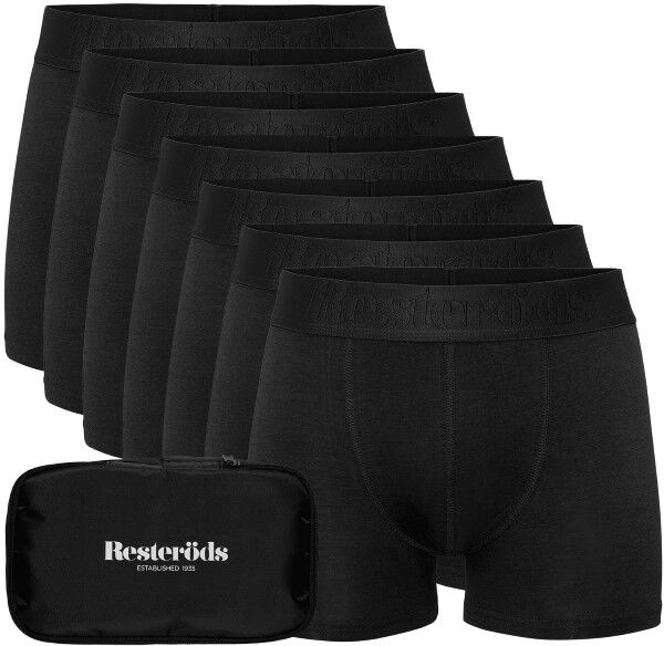 Resteröds 7 pakkaus Bamboo Boxer Travel Bag - Black  - Size: 27939-49 - Color: musta Resteröds 7 pakkaus Bamboo Boxer Travel Bag - Black  - Size: 27939-49 - Color: musta