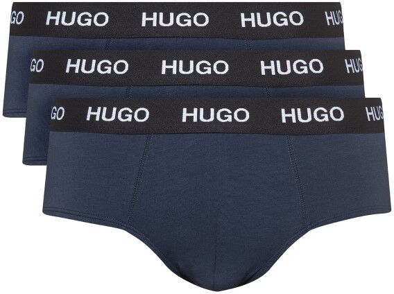 HUGO 3 pakkaus Triplet Hip Brief - Navy-2  - Size: 50439265 - Color: Merensininen