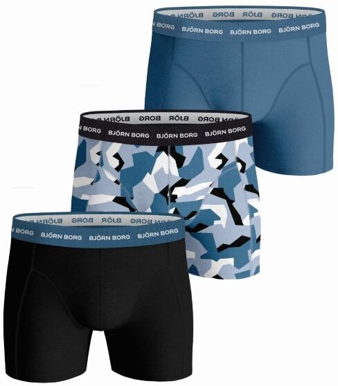 Björn Borg 3 pakkaus Essential Shorts 2113 - Black/Blue  - Size: 2121-1023 - Color: musta/sin Björn Borg 3 pakkaus Essential Shorts 2113 - Black/Blue  - Size: 2121-1023 - Color: musta/sin