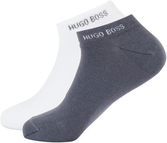 Hugo Boss BOSS Logo Ankle Sock 2 pakkaus - White/Blue  - Size: 50407405 - Color: valk/sin Hugo Boss BOSS Logo Ankle Sock 2 pakkaus - White/Blue  - Size: 50407405 - Color: valk/sin