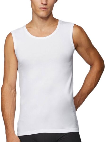 Hugo Boss BOSS Cotton Stretch Regular Fit Sleeveless Shirt - White  - Size: 50373721 - Color: valkoinen