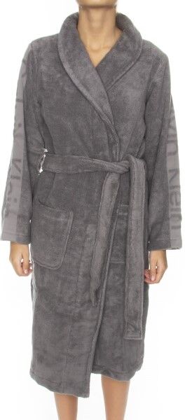Calvin Klein Women Terry Logo Robe - Grey  - Size: EW1159E - Color: harmaa Calvin Klein Women Terry Logo Robe - Grey  - Size: EW1159E - Color: harmaa