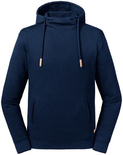 Russell Athletic Pure Organic High Collar Hooded Sweat - Navy-2  - Size: 209M - Color: Merensininen Russell Athletic Pure Organic High Collar Hooded Sweat - Navy-2  - Size: 209M - Color: Merensininen