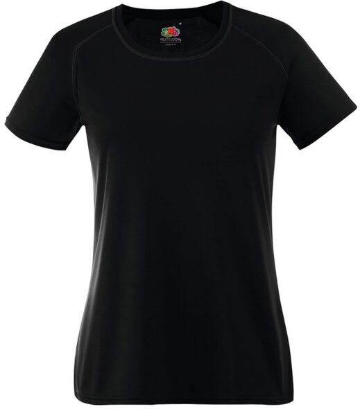 Fruit of the Loom Lady-Fit Performance T - Black * Kampanja *  - Size: 61392 - Color: musta Fruit of the Loom Lady-Fit Performance T - Black * Kampanja *  - Size: 61392 - Color: musta