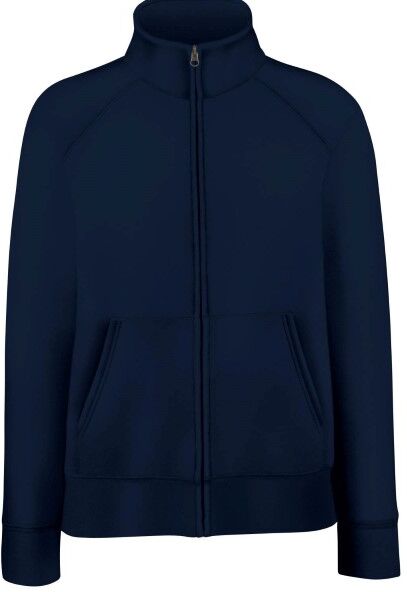 Fruit of the Loom Lady-Fit Sweat Jacket - Darkblue  - Size: 62116 - Color: tummansin. Fruit of the Loom Lady-Fit Sweat Jacket - Darkblue  - Size: 62116 - Color: tummansin.