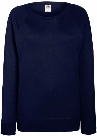 Fruit of the Loom Lady-Fit Light Raglan Sweat - Darkblue  - Size: 62146 - Color: tummansin.