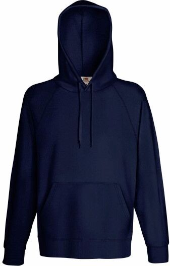 Fruit of the Loom Light Hooded Sweat - Darkblue  - Size: 62140 - Color: tummansin.