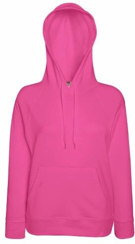 Fruit of the Loom Lady-Fit Light Hooded Sweat - Pink * Kampanja *  - Size: 62148 - Color: roosa Fruit of the Loom Lady-Fit Light Hooded Sweat - Pink * Kampanja *  - Size: 62148 - Color: roosa