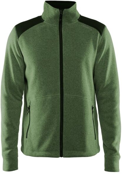 craft Noble Zip Jacket Heavy Knit Fleece Men - Darkgreen  - Size: 1904587 - Color: tummanvihr. craft Noble Zip Jacket Heavy Knit Fleece Men - Darkgreen  - Size: 1904587 - Color: tummanvihr.
