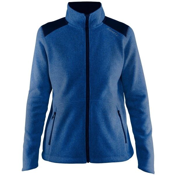 craft Noble Zip Jacket Heavy Knit Fleece Women - Darkblue  - Size: 1904588 - Color: tummansin.