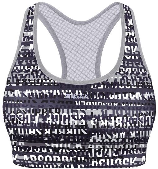 Shock Absorber Active Crop Top - Blue/Grey  - Size: 04NO - Color: sin/harm Shock Absorber Active Crop Top - Blue/Grey  - Size: 04NO - Color: sin/harm