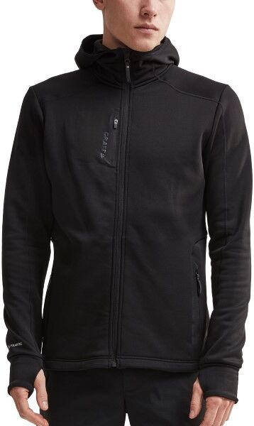 craft Trict Polartec Hood Men - Black  - Size: 1906649 - Color: musta