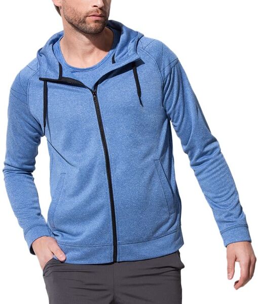 Stedman Performance Men Hooded Jacket - Blue  - Size: ST5830 - Color: sininen Stedman Performance Men Hooded Jacket - Blue  - Size: ST5830 - Color: sininen