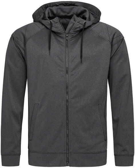 Stedman Performance Men Hooded Jacket - Grey  - Size: ST5830 - Color: harmaa