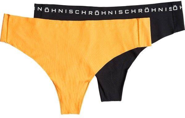 Röhnisch 2 pakkaus Siena String - Black/Orange  - Size: 110410 - Color: musta/orans Röhnisch 2 pakkaus Siena String - Black/Orange  - Size: 110410 - Color: musta/orans