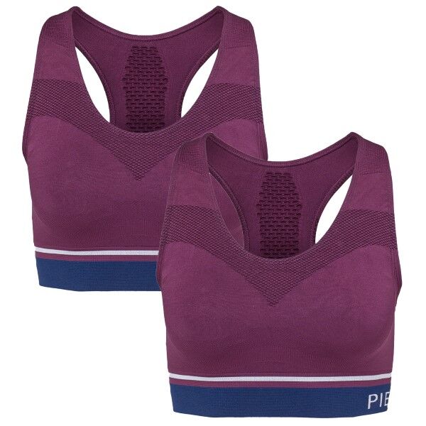 Pierre Robert 2 pakkaus Medium Support Sports Bra SB - Deep purple * Kampanja *  - Color: Tummaliila