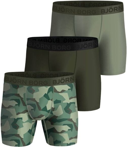 Björn Borg 3 pakkaus Performance Shorts 2113 - Militarygreen  - Size: 2121-1155 - Color: armeijanvihr. Björn Borg 3 pakkaus Performance Shorts 2113 - Militarygreen  - Size: 2121-1155 - Color: armeijanvihr.