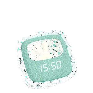 Mobility On Board Billy Clock And Light - Terrazzo Home Decoration Watches Alarm Clocks Vihreä Mobility On Board*Ehdollinen Tarjous  - WATER MINT - Size: ONE SIZE x 12