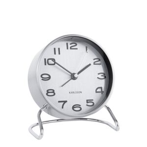 KARLSSON Alarm Clock Classical Numbers Home Decoration Watches Alarm Clocks Hopea KARLSSON  - NICKEL - Size: 9.5CM