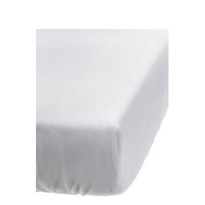 Himla Dreamtime Fitted Sheet Home Textiles Bedtextiles Sheets Valkoinen Himla  - WHITE - Size: 90X200,105X200,120X200,140X200,160X200