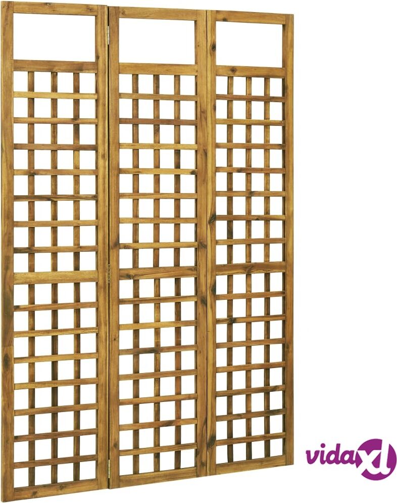 vidaXL Tilanjakaja/säleikkö 3 paneelia Kiinteä akaasiapuu 120x170 cm vidaXL Tilanjakaja/säleikkö 3 paneelia Kiinteä akaasiapuu 120x170 cm
