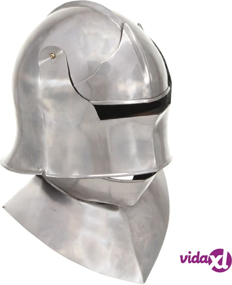 vidaXL Keskiaikaisen ritarin kypärä antiikki kopio hopea teräs vidaXL Keskiaikaisen ritarin kypärä antiikki kopio hopea teräs
