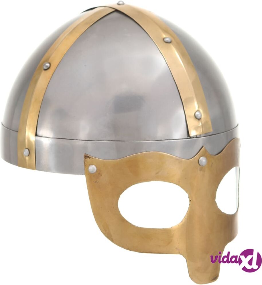 vidaXL Viikinkikypärä antiikki kopio hopea teräs vidaXL Viikinkikypärä antiikki kopio hopea teräs