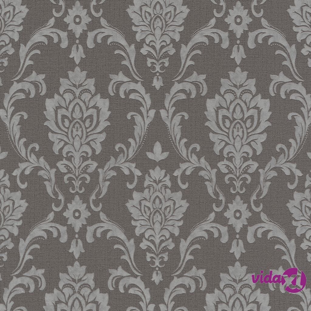 vidaXL Kuitutapettirullat 4 kpl ruskeanharmaa 0,53x10 m ornamentti vidaXL Kuitutapettirullat 4 kpl ruskeanharmaa 0,53x10 m ornamentti