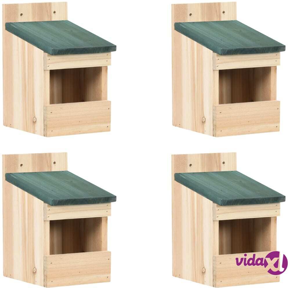 vidaXL Linnunpöntöt 4 kpl 12x16x20 cm kuusi vidaXL Linnunpöntöt 4 kpl 12x16x20 cm kuusi