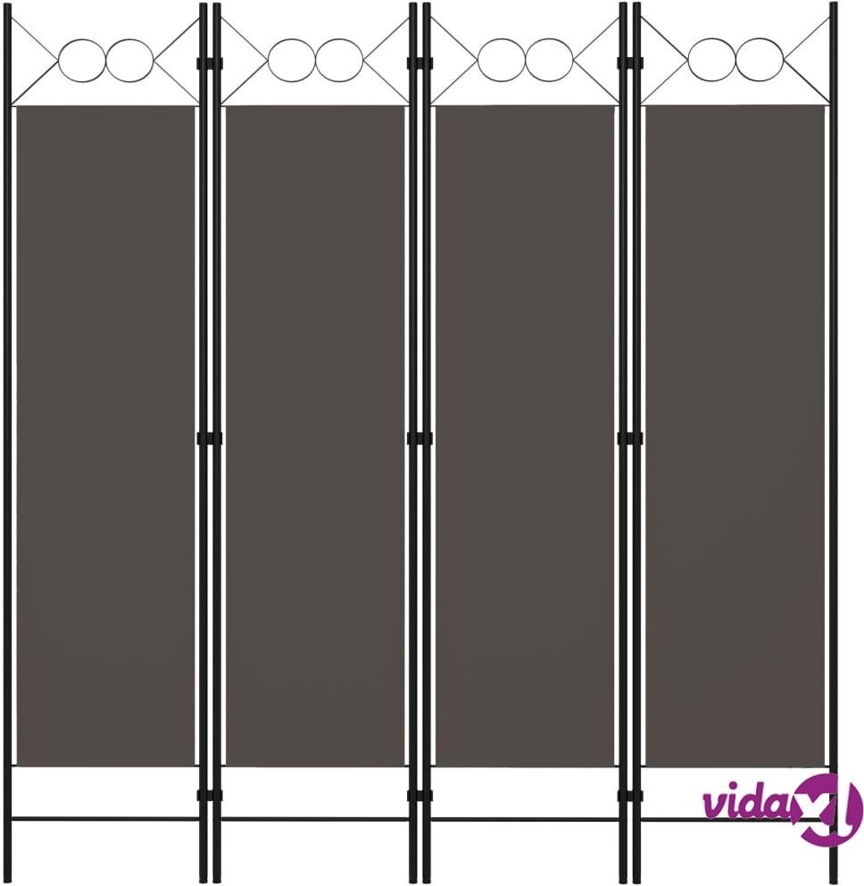 vidaXL 4-paneelinen tilanjakaja antrasiitti 160x180 cm vidaXL 4-paneelinen tilanjakaja antrasiitti 160x180 cm