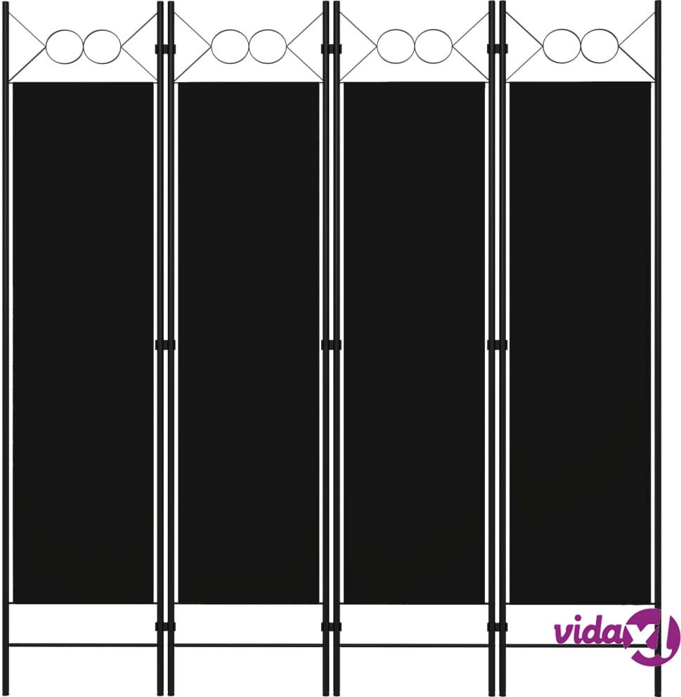 vidaXL 4-paneelinen tilanjakaja musta 160x180 cm vidaXL 4-paneelinen tilanjakaja musta 160x180 cm