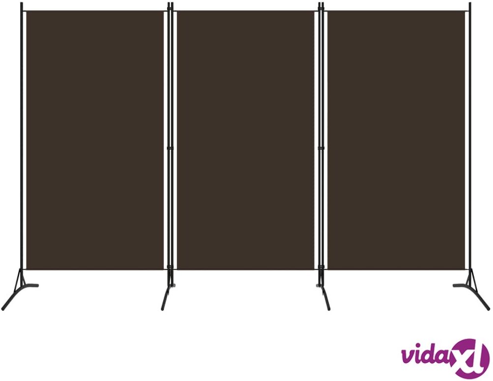 vidaXL 3-paneelinen tilanjakaja ruskea 260x180 cm vidaXL 3-paneelinen tilanjakaja ruskea 260x180 cm