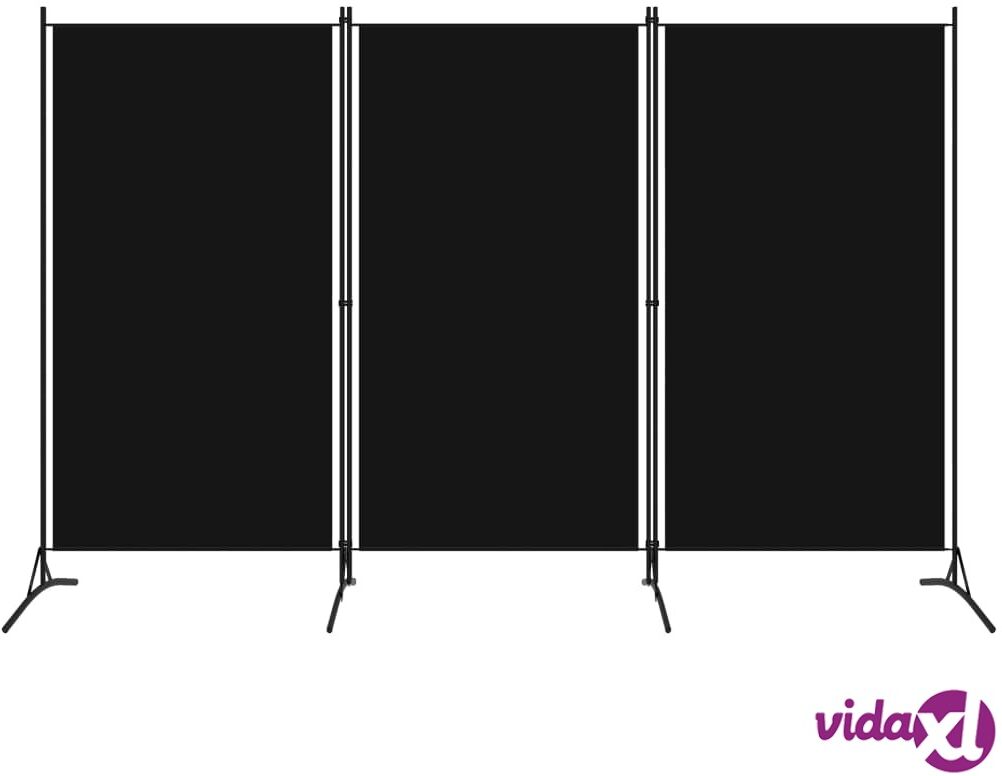 vidaXL 3-paneelinen tilanjakaja musta 260x180 cm vidaXL 3-paneelinen tilanjakaja musta 260x180 cm