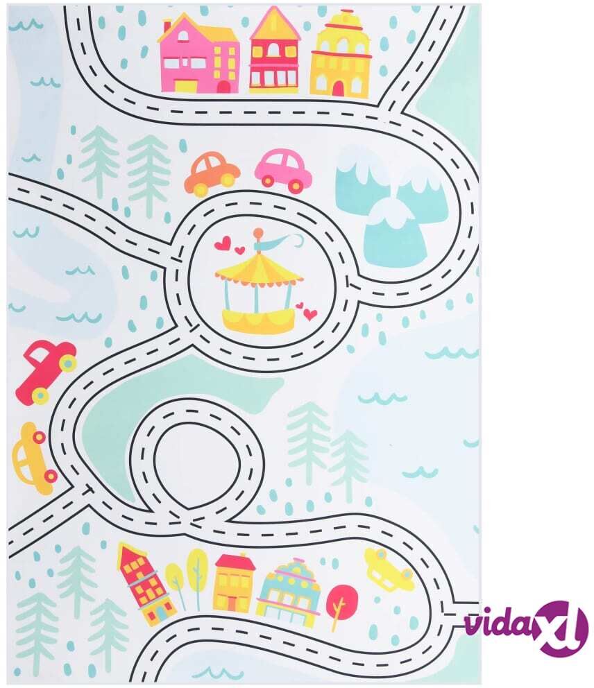 vidaXL Painatettu matto monivärinen 120x160 cm kangas vidaXL Painatettu matto monivärinen 120x160 cm kangas