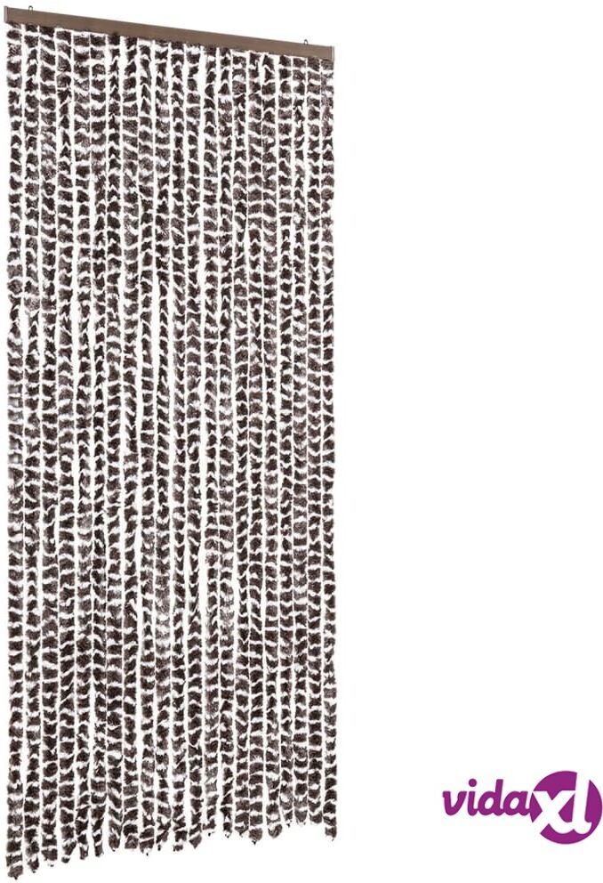 vidaXL Hyönteisverho ruskea ja valkoinen 90x220 cm Chenille vidaXL Hyönteisverho ruskea ja valkoinen 90x220 cm Chenille