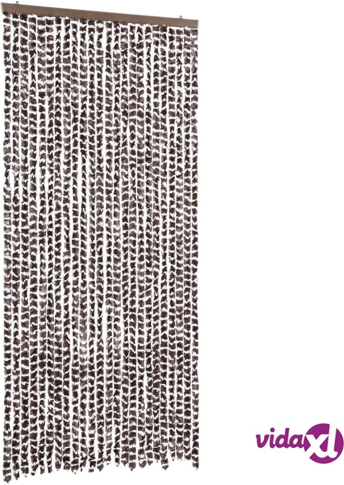 vidaXL Hyönteisverho ruskea ja valkoinen 100x220 cm Chenille vidaXL Hyönteisverho ruskea ja valkoinen 100x220 cm Chenille