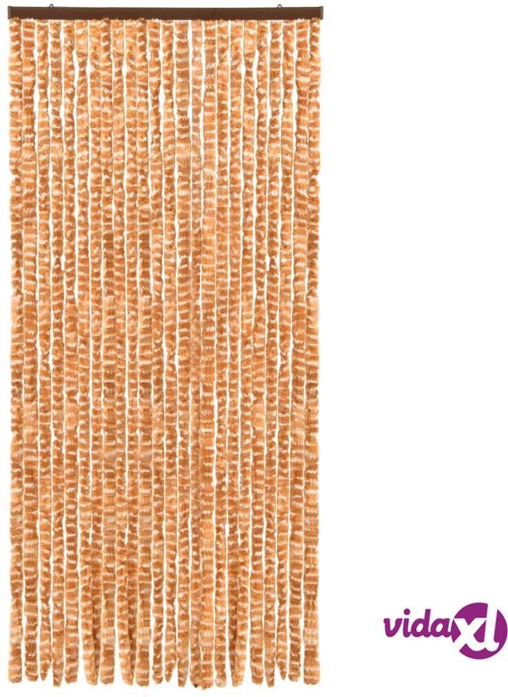vidaXL Hyönteisverho okra ja valkoinen 90x220 cm Chenille vidaXL Hyönteisverho okra ja valkoinen 90x220 cm Chenille
