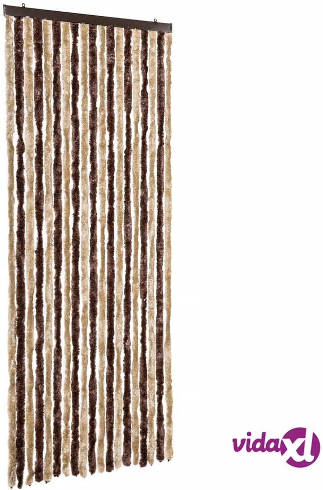 vidaXL Hyönteisverho beige ja vaaleanruskea 56x200 cm Chenille vidaXL Hyönteisverho beige ja vaaleanruskea 56x200 cm Chenille