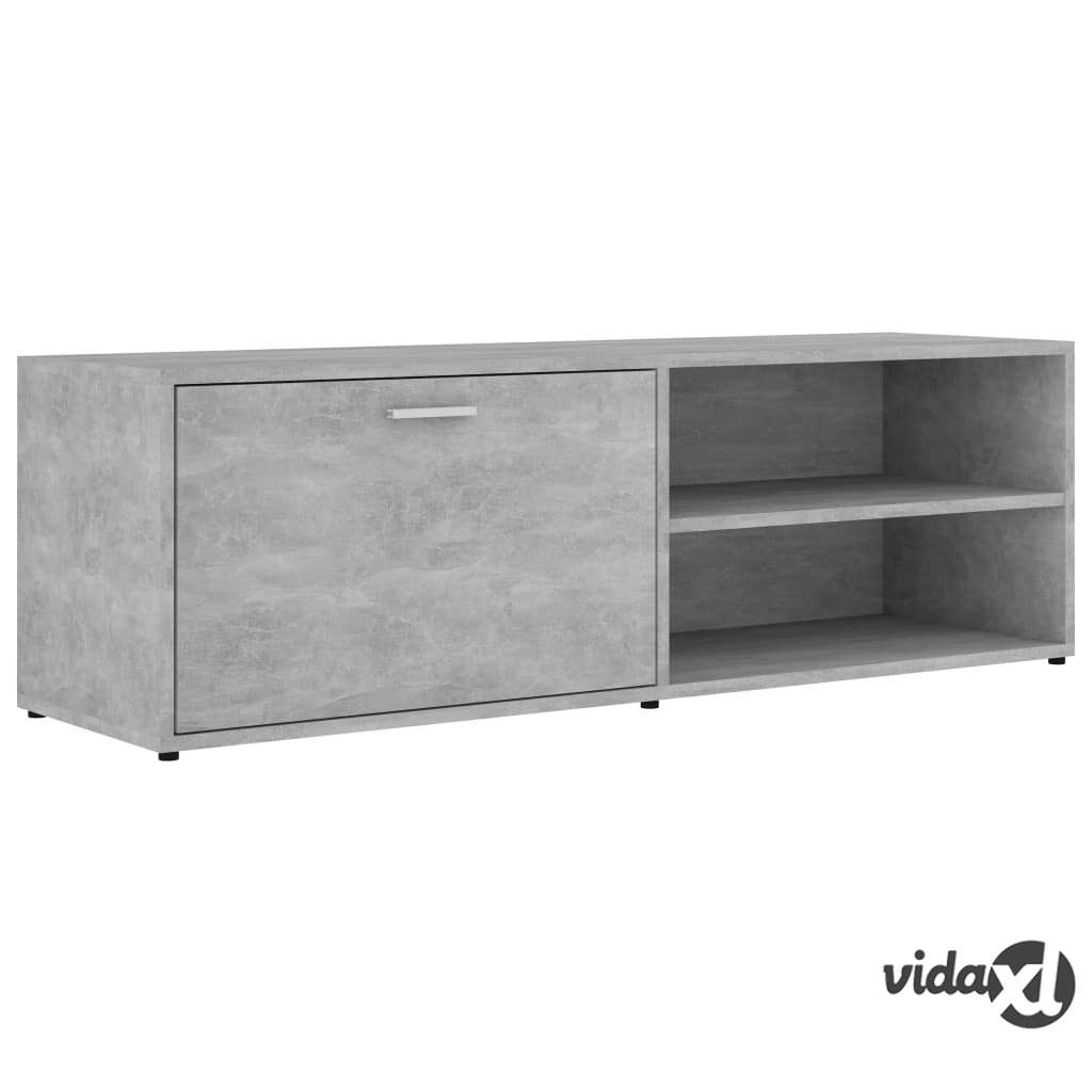 vidaXL TV-taso betoninharmaa 120x34x37 cm lastulevy vidaXL TV-taso betoninharmaa 120x34x37 cm lastulevy