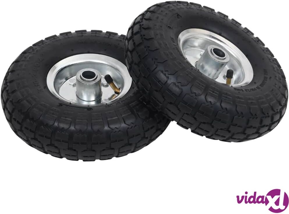vidaXL Nokkakärryn pyörät 2 kpl kumi 4.10/3.50-4 vidaXL Nokkakärryn pyörät 2 kpl kumi 4.10/3.50-4