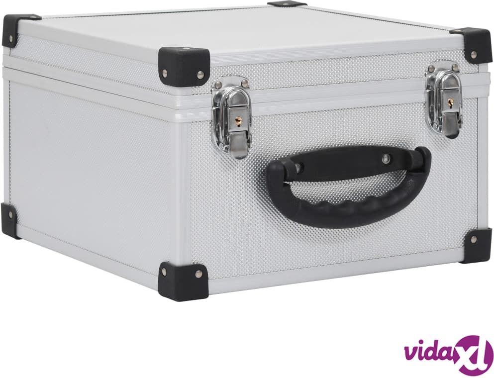 vidaXL CD-kotelo 40 CD-levylle alumiini ABS hopea vidaXL CD-kotelo 40 CD-levylle alumiini ABS hopea