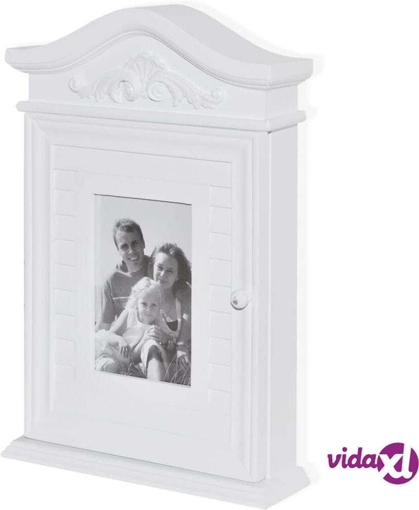 vidaXL Avainkaappi valokuvakehyksellä Valkoinen vidaXL Avainkaappi valokuvakehyksellä Valkoinen