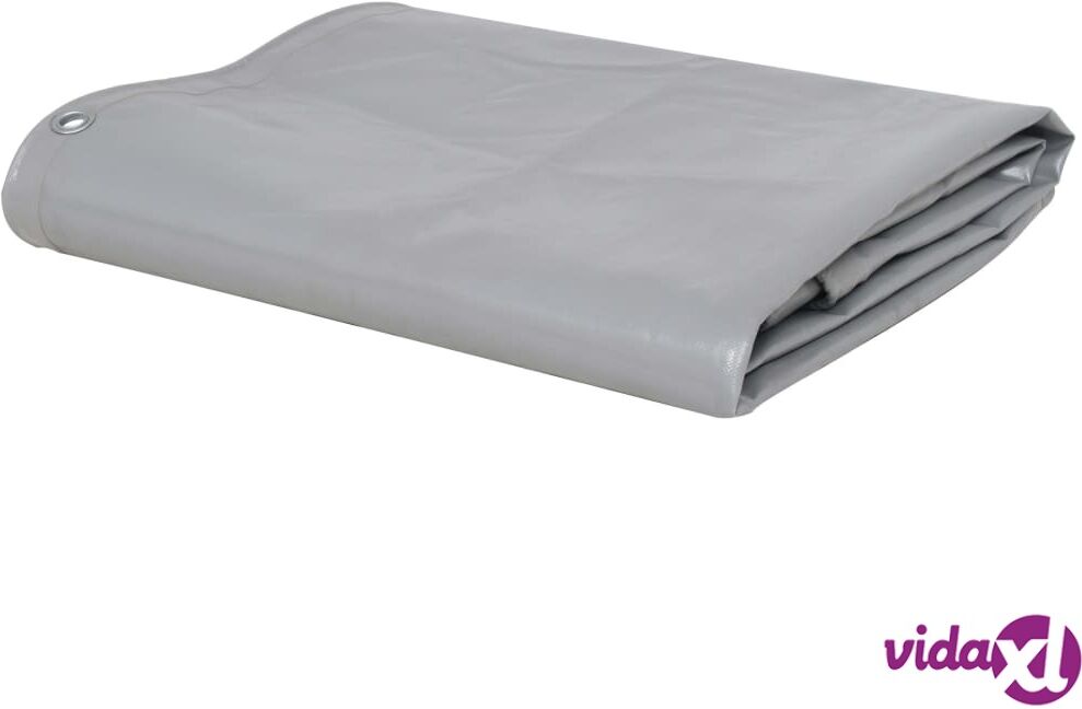 vidaXL Pressu 650 g/m² 3x4 m harmaa vidaXL Pressu 650 g/m² 3x4 m harmaa