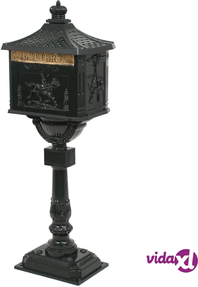 vidaXL Postilaatikko pylväsmalli vintage alumiini ruostumaton vihreä vidaXL Postilaatikko pylväsmalli vintage alumiini ruostumaton vihreä