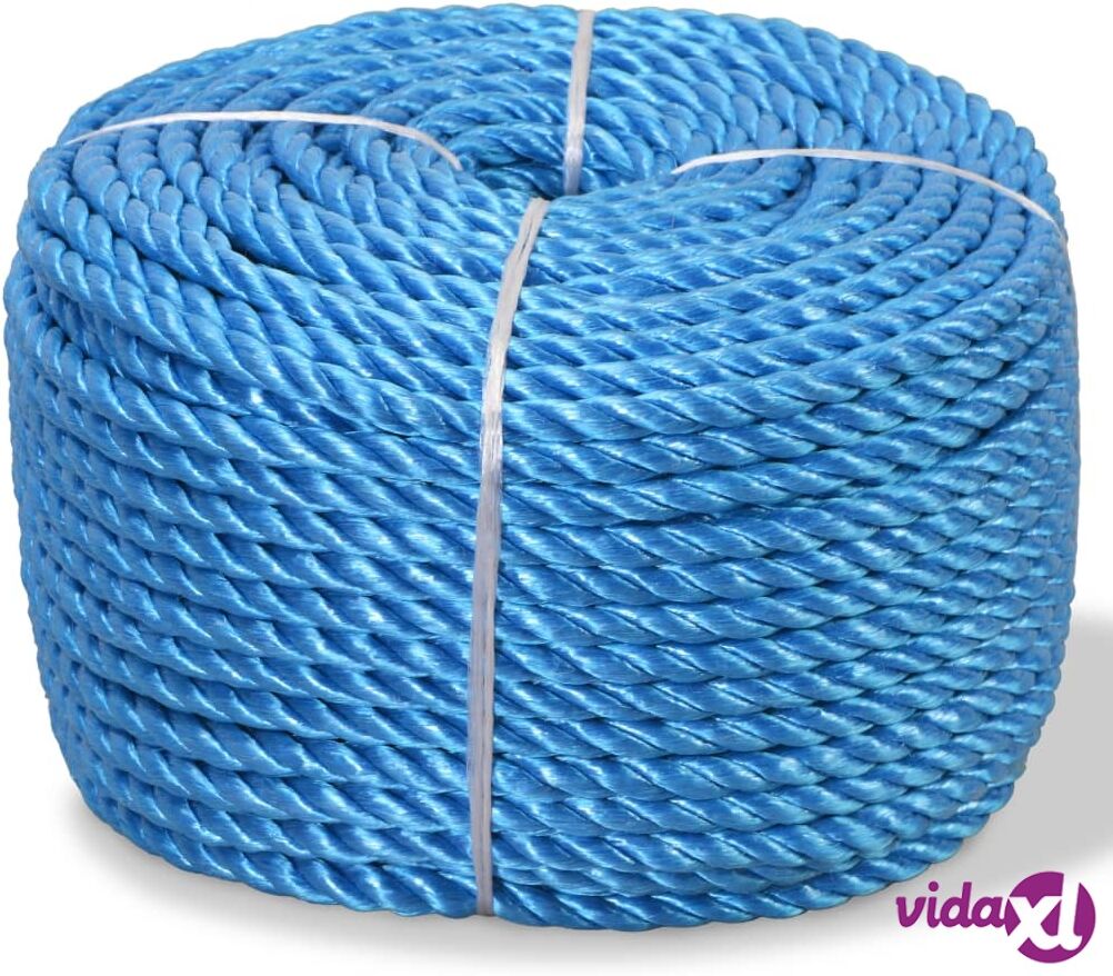 vidaXL Punottu Köysi Polypropeeni 10 mm 500m Sininen vidaXL Punottu Köysi Polypropeeni 10 mm 500m Sininen