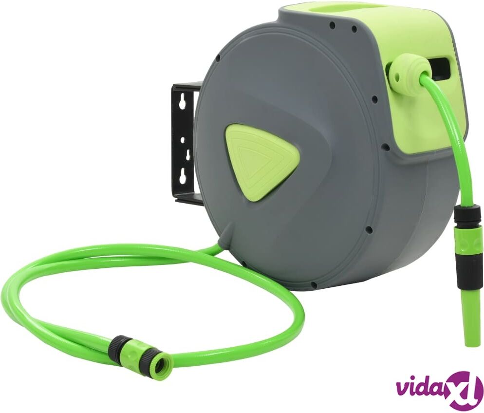 vidaXL Automaattisesti kelautuva vesiletkurulla seinäkiinnitys 20+2 m vidaXL Automaattisesti kelautuva vesiletkurulla seinäkiinnitys 20+2 m
