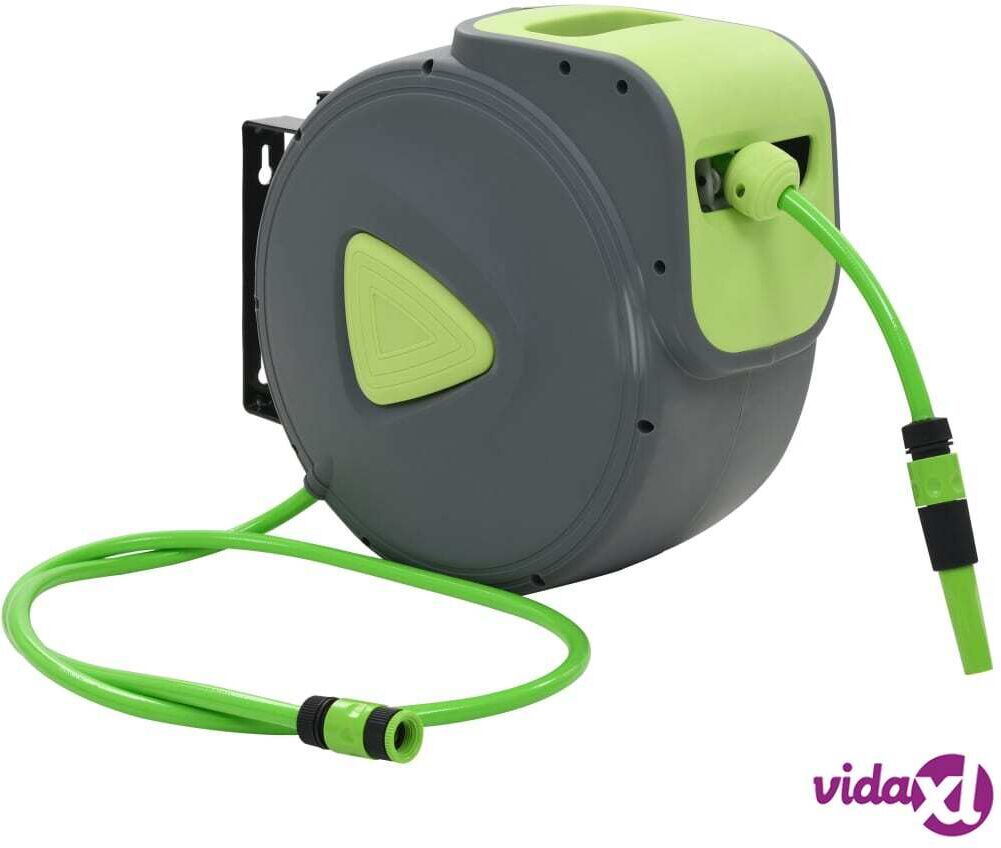 vidaXL Automaattisesti kelautuva vesiletkurulla seinäkiinnitys 30+2 m vidaXL Automaattisesti kelautuva vesiletkurulla seinäkiinnitys 30+2 m